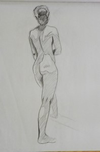 figure drawing woman back