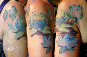 Blue Lotus tattoo