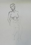 figure drawing seated female