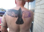 smoke break - crow tattoo