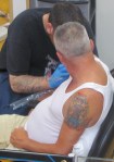 Joe Caiazza tattooing