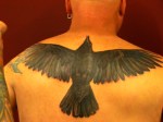 finished crow tattoo