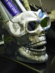 skull pencil holder