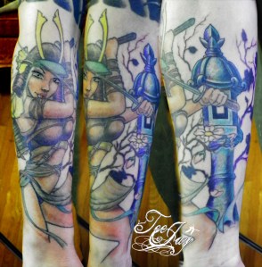 Female Samurai tattoo