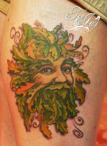 Greenman tattoo