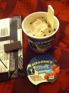 Ben & Jerry's for dinner