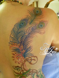 peacock feather tattoo