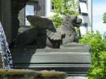 fountain winged lion