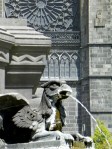 gryphon on fountain