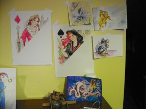 Group of watercolor paintings by TeeJay