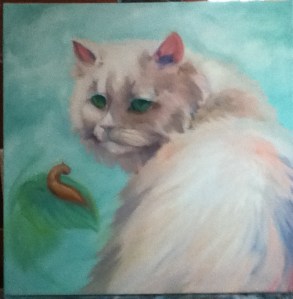 fat kitty painting in progress