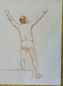 figure drawing male back