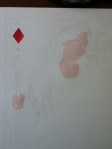 Queen of Diamonds work in progress