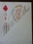 Queen of Diamonds work in progress
