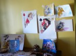 group of watercolor paintings