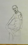 seated figure drawing male