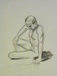seated figure drawing male