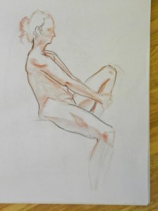 conte figure drawing