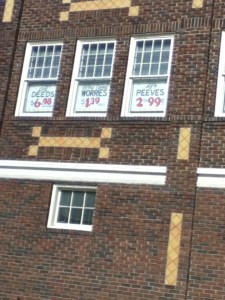 deeds worries and peeves