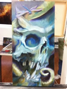 teejay skull and dragonfly