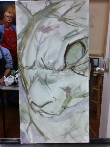 bunny painting struggles