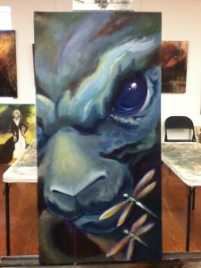 TeeJay Angry Bunny Painting