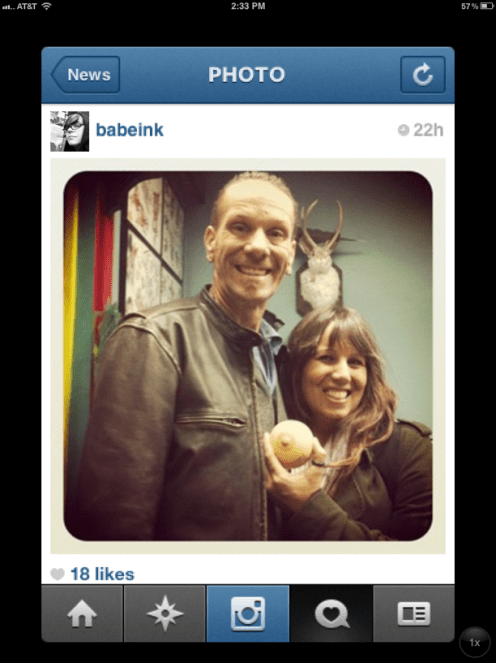 Stephan Lanphear and TeeJay and a jackalope