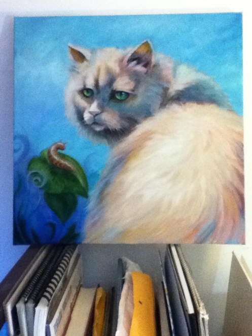 fat kitty painting 