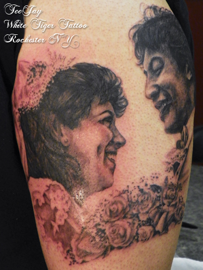 mom portrait tattoo