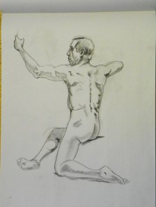 figure drawing male back