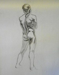 figure drawing male back