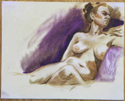oil sketch figure drawing