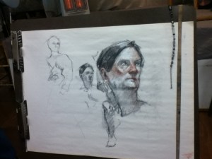 portrait drawing from life