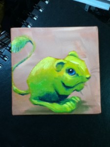 green mouse flavored ice cream