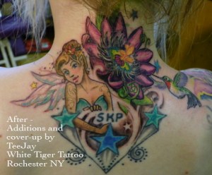 Amanda's tattoo after