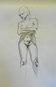 figure drawing female standing