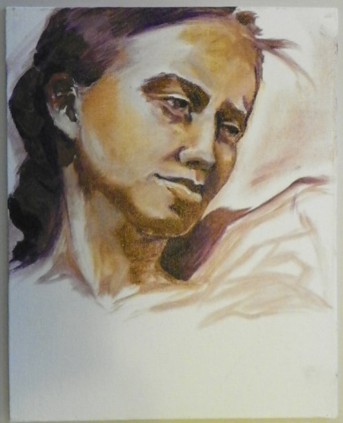 figure painting face female