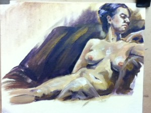 oil painting figure
