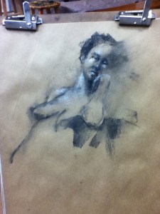 figure drawing charcoal