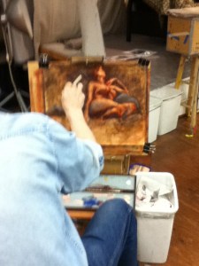 oil painting figure Larry