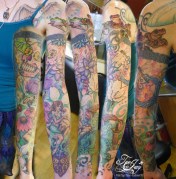 Sarah's sleeve tattoo