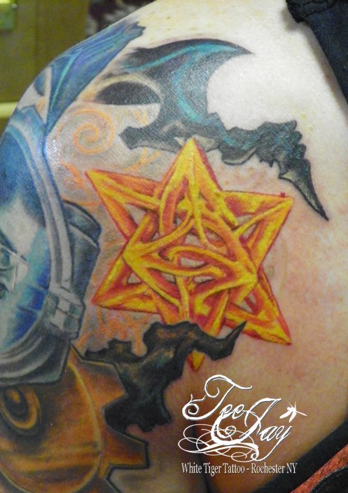 extrduded dodecahedron tattoo