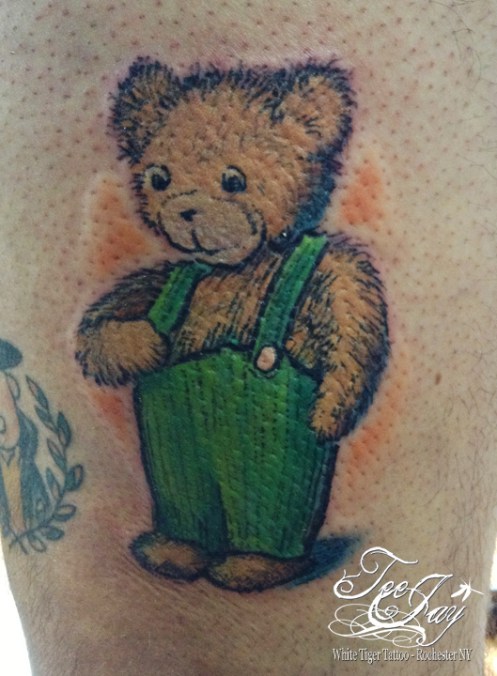Cordoroy the Bear tattoo in Color