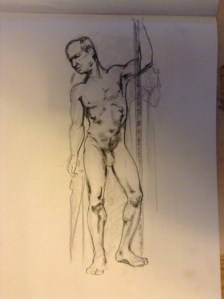 figure drawing standing male