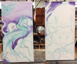 teejay paintings in progress