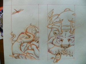 bear and bunny sketch 