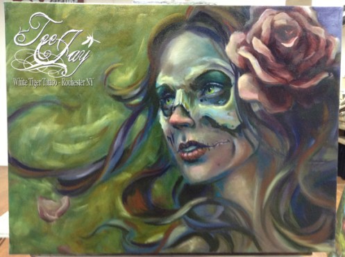 Gypsy Skull Painting