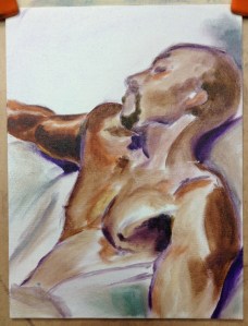 life painting male