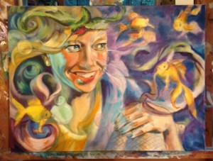 Delirium painting work in progress