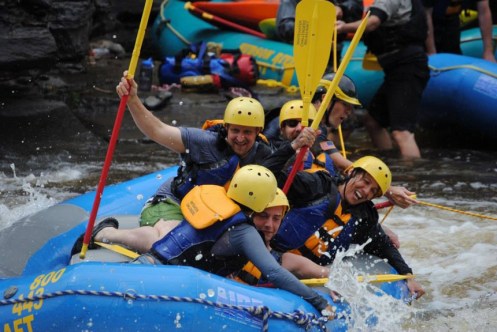 white water rafting on Black River